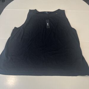 Fashion Nova Men's Size XL Black Textured Pullover Tank Top New